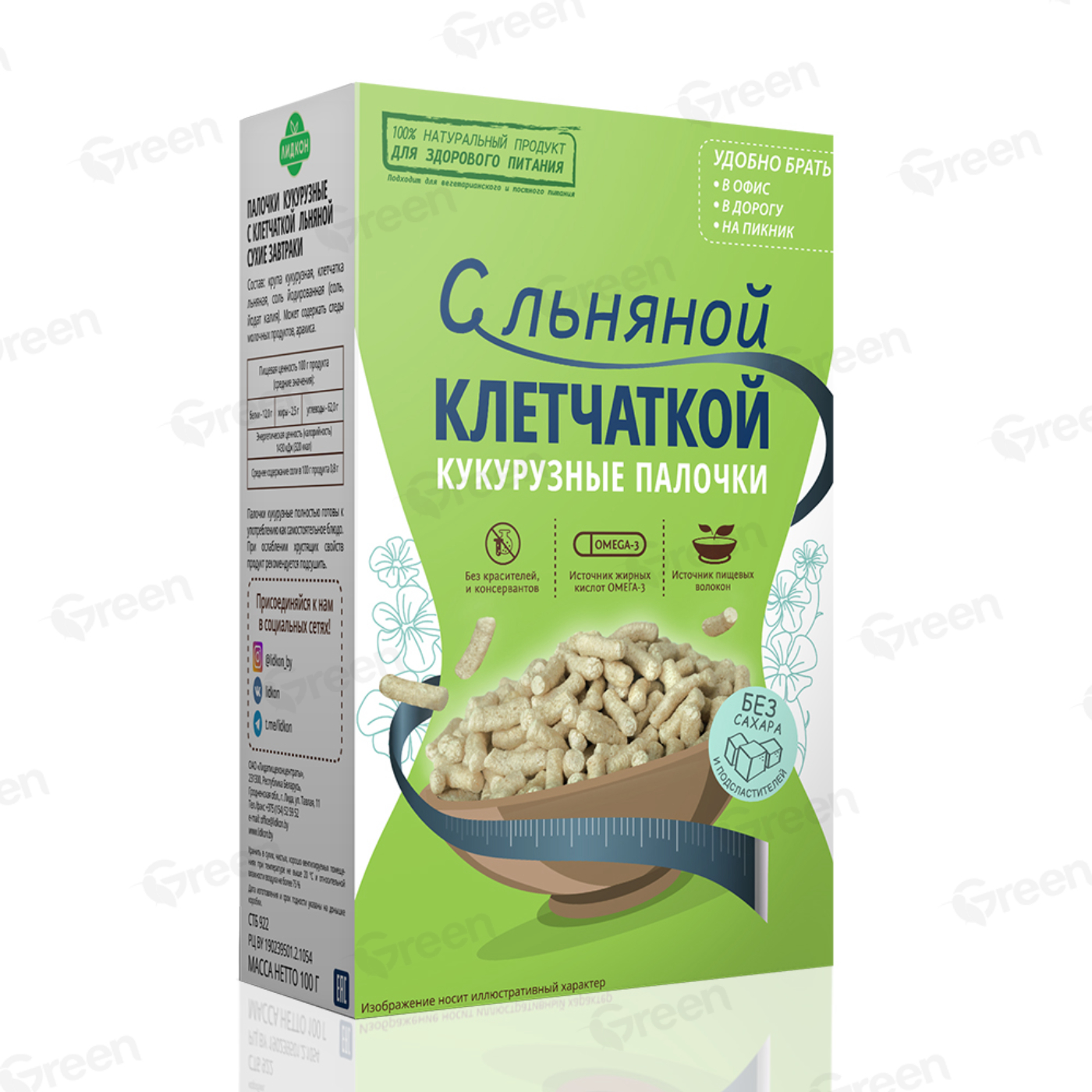 ПалочкикукурузныеЛидконсклетчаткойльняной