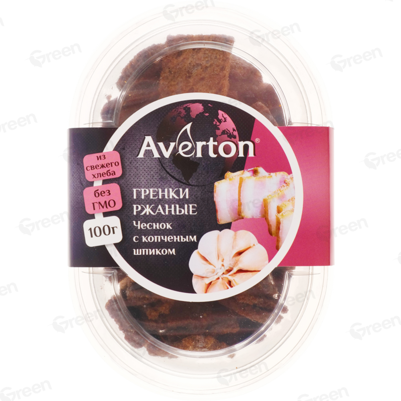 Гренки ржаные с Чесноком Averton snack 100 г флоу пак, 100г купить с  доставкой в Минске - Green