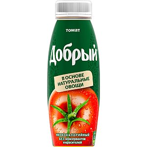 Добрый томатный сок 0.33л, Бацькi (на Бородина)