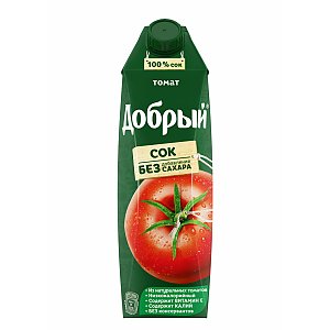 Сок Добрый томатный 1л, На Углях - Витебск