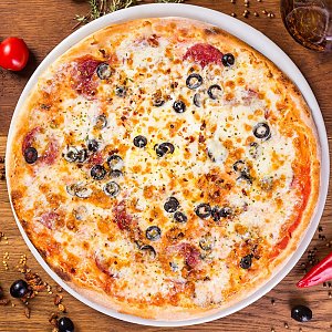 Пицца Дьявола с маслинами, Caffe Italia Pizzeria