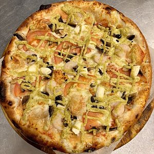 Пицца Песто с креветками 30см, Пицца Суши - Жлобин