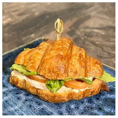 Заказать Круассан цезарь с копченой курицей, Тепло
