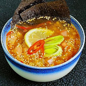 Рисовый суп с жареной форелью, Soho Cafe