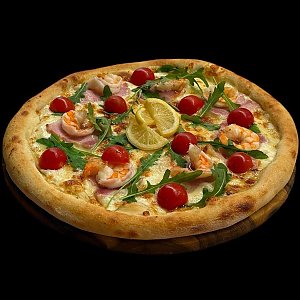 Пицца с креветкой и беконом 30см, Soho Cafe