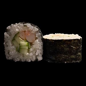 Ролл маки с креветкой и огурцом (без сыра), Soho Cafe