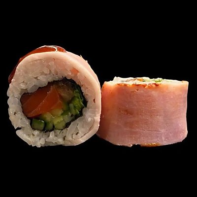 Заказать Ролл с форелью с/с в беконе, Soho Cafe