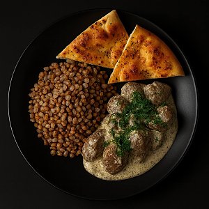 Гречневая каша с куриной печенью, РЕСТАР