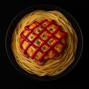 Паста с ветчиной под сыром, РЕСТАР