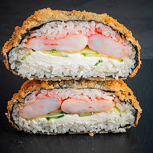 Суши-бургер с креветкой, ART FOOD