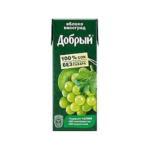 Сок Добрый яблоко-виноград 0.2л, Шаурма 13
