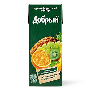 Сок Добрый Мультифрукт 0.2л, Шаурма 13