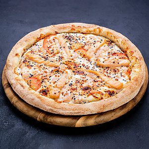 Пицца с лососем и креветками 36см, Своё Кафе