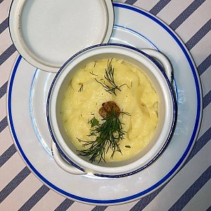 Картофельное пюре с печёным чесноком, Одесса-мама - Брест