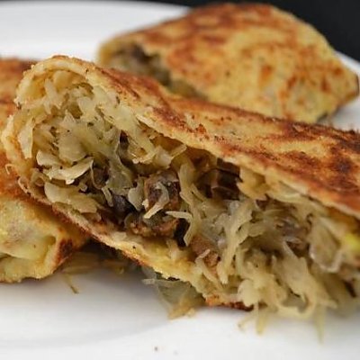 Заказать Блин с тушёной капустой, Блинный Дворик