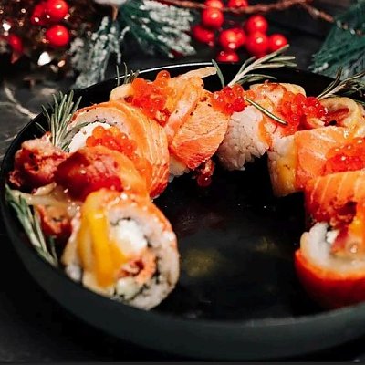 Заказать Запеченная Филадельфия с лососем терияки, джем лимонный, медовый бекон, Амазонка - Могилев