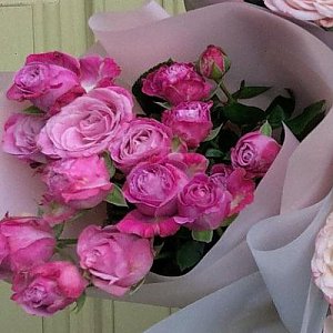 Сверток с кустовыми розами №3, Цветочный Бар