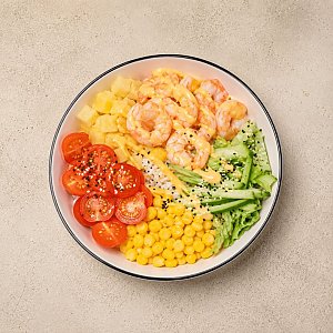 Поке с креветкой и соусом манго‑маракуйя, Кафе Олимпия