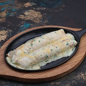 Блинчики с рубленой свининой и грибами, Васильки - Минск