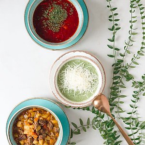 Крем-суп с лососем и цветной капустой, ТиКава