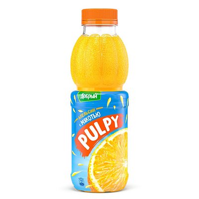 Заказать Добрый Палпи апельсин сокосодержащий напиток с мякотью 0.45л, Дон Лаваш