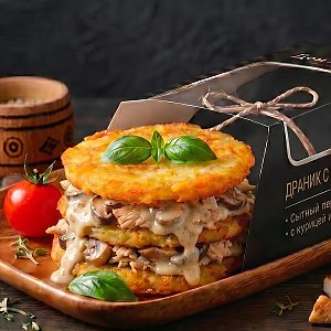 Драники с курицей и грибами, Дон Лаваш