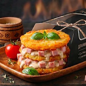 Драники с ветчиной и соусом, Дон Лаваш