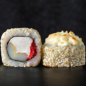 Запеченный ролл Кальмар с острым соусом, Ваши Суши