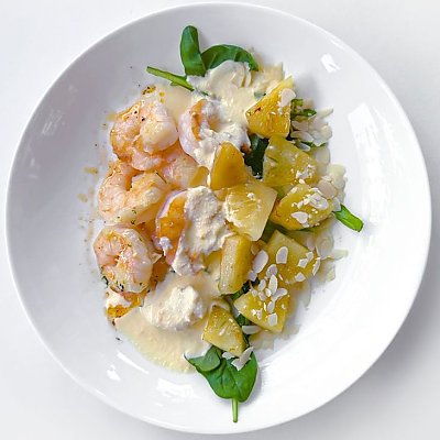 Заказать Креветки с ананасом чили, AVA