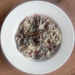 Удон с грибами и пармезаном, AVA