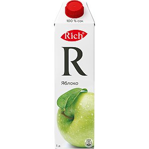 Rich Яблочный сок 1л, Бар Нефть - Мозырь