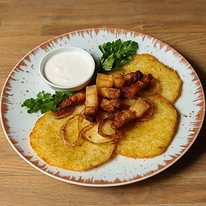 Драники со шкварками и сметаной, В Техасе