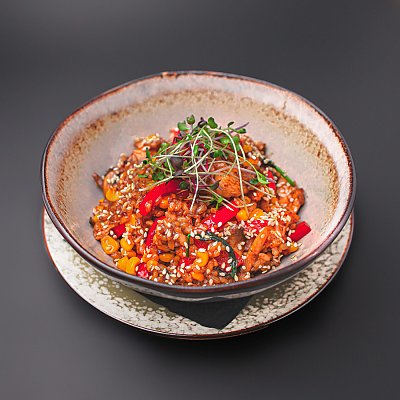 Заказать Китайский жареный рис с овощами и филе цыпленка, EASY BAR