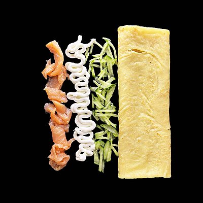 Заказать Блин с красной рыбой и огурцом, Бар Victory - Солигорск