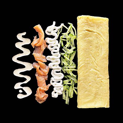 Заказать Блин с красной рыбой и кунжутным соусом, Бар Victory - Солигорск