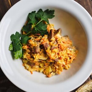 Салат с куриными сердечками, Друзья - Обеды