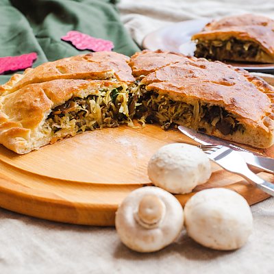 Заказать Пирог с капустой и грибами, Piece of Pie