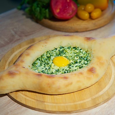 Заказать Хачапури по-аджарски со шпинатом, Кинто