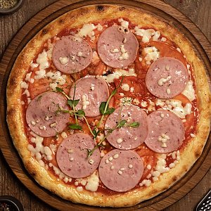 Пицца Сыр-ветчина тонкое тесто 35см, Кафе Ланч - Ошмяны