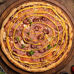 Пицца Мюнхенская тонкое тесто 28см, Кафе Ланч - Островец