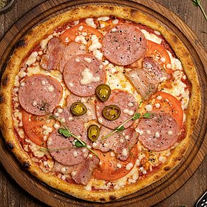 Пицца Диабло тонкое тесто 35см, Кафе Ланч - Сморгонь