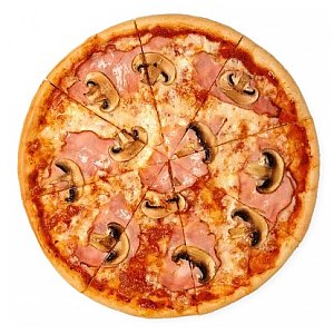 Пицца с ветчиной и грибами 35см, Кафе Академия