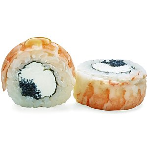 Филадельфия Эби Блэк с соусом Юдзу, NEO Суши-бар