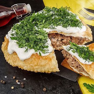 Чебурек-пирог с красной рыбой, ЧебурекС