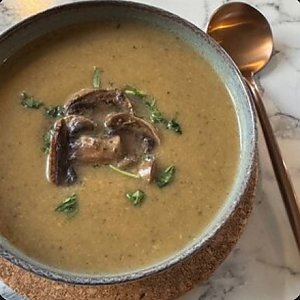 Грибной крем-суп, Veg Harmony Cafe