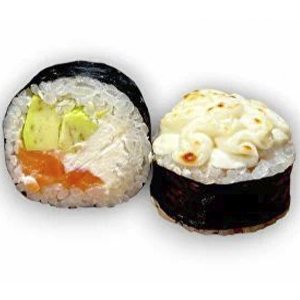 Запеченный ролл Сяке Авокадо с сыром, Sushi Love