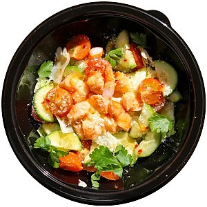 Салат с креветками, YummY