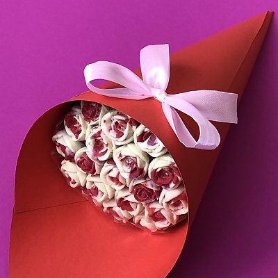 Заказать Букет из 19 шоколадных роз Очарование, Шоколадные Розы