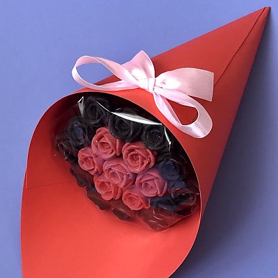 Заказать Букет из 19 шоколадных роз Шоколадная страсть, Шоколадные Розы