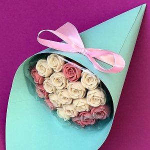 Букет из 19 шоколадных роз Увлечение, Шоколадные Розы